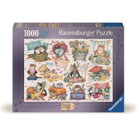 RAVENSBURGER Puzzle Kočičí kalendář 1000 dílků