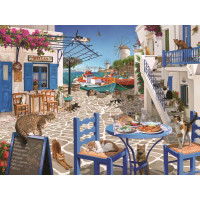 RAVENSBURGER Puzzle Kočky na Mykonosu 1500 dílků