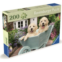 RAVENSBURGER Puzzle Zlatí retrívři 200 dílků