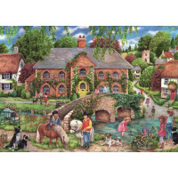 RAVENSBURGER Puzzle Život na vesnici 1000 dílků