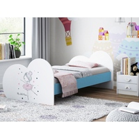 Dětská postel BALETKA 160x80 cm – Tmavě šedá + matrace ZDARMA