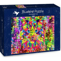 BLUEBIRD Puzzle Úžasná kočka 1000 dílků