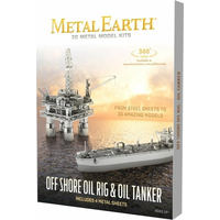 METAL EARTH 3D puzzle Ropná plošina a tanker (deluxe set)