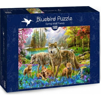 BLUEBIRD Puzzle Vlčí smečka na jaře 1500 dílků