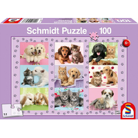 SCHMIDT Puzzle Moji zvířecí přátelé 100 dílků