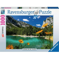 RAVENSBURGER Puzzle Zelené jezero, Tragöß, Rakousko 1000 dílků