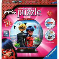 RAVENSBURGER Puzzleball Kouzelná Beruška a Černý kocour 72 dílků