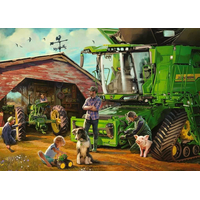 RAVENSBURGER Puzzle John Deer: Tehdy a nyní 1000 dílků