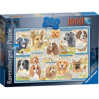 RAVENSBURGER Puzzle Poslušní psi 1000 dílků