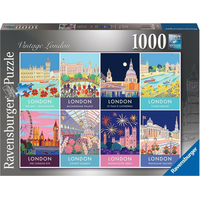 RAVENSBURGER Puzzle Londýn ve vintage stylu 1000 dílků