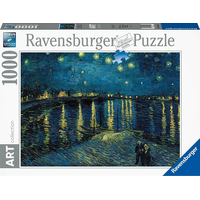 RAVENSBURGER Puzzle Art Collection: Hvězdná noc nad Rhônou 1000 dílků