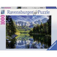 RAVENSBURGER Puzzle Jezero Eibsee, Zugspitze 1000 dílků