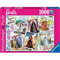 RAVENSBURGER Puzzle Barbie: Kolem světa 1000 dílků