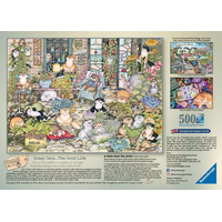 RAVENSBURGER Puzzle Crazy Cats: Kočičí život 500 dílků