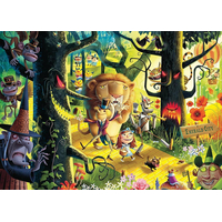 RAVENSBURGER Puzzle Lvi, tygři a medvědi, ó jé! (Čaroděj ze země Oz) 1000 dílků