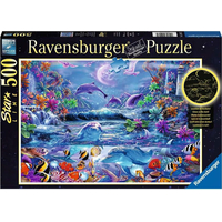 RAVENSBURGER Svítící puzzle Magický úplněk 500 dílků