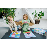 TREFL Oboustranné puzzle Prasátko Peppa: Dobrý den BABY MAXI 2x10 dílků