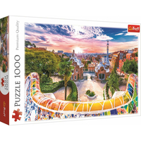 TREFL Puzzle Západ slunce nad Barcelonou, Španělsko 1000 dílků