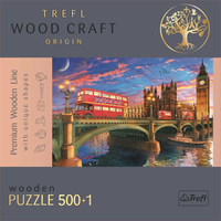 TREFL Wood Craft Origin puzzle Westminsterský palác, Big Ben 501 dílků