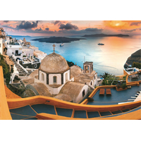 TREFL Puzzle Santorini, Benátky, Zámek Sully-sur-Loire a Kočky 4x1000 dílků