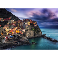 ENJOY Puzzle Manarola za soumraku, Cinque Terre, Itálie 1000 dílků