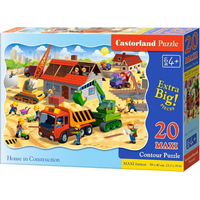 CASTORLAND Puzzle Stavba domu MAXI 20 dílků