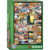 EUROGRAPHICS Puzzle Cestovatelské plakáty 1000 dílků