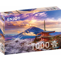 ENJOY Puzzle Hora Fudži na jaře, Japonsko 1000 dílků