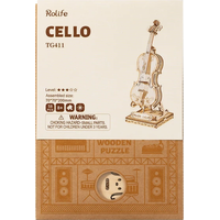 ROBOTIME Rolife 3D dřevěné puzzle Violoncello 58 dílků