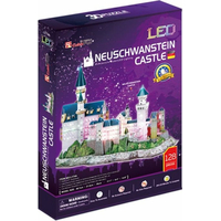 CUBICFUN Svítící 3D puzzle Zámek Neuschwanstein 128 dílků