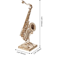 ROBOTIME Rolife 3D dřevěné puzzle Saxofon 136 dílků