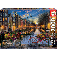 EDUCA Puzzle Romantický Amsterdam 2000 dílků