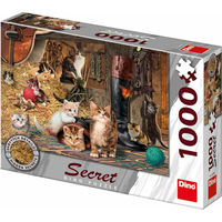 DINO Puzzle Secret Collection: Kočky 1000 dílků