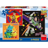 DINO Puzzle Toy Story 4, 3x55 dílků