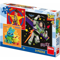 DINO Puzzle Toy Story 4, 3x55 dílků