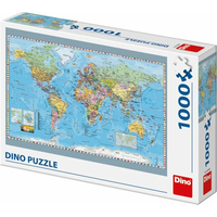 DINO Puzzle Politická mapa světa 1000 dílků