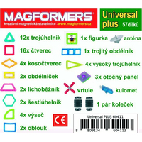 MAGFORMERS Universal Plus 57 dílků