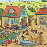 RAVENSBURGER Puzzle Na farmě 3x49 dílků