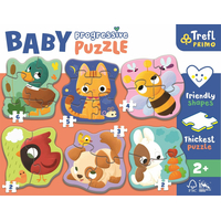 TREFL Baby puzzle Zvířátka 6v1 (2-6 dílků)