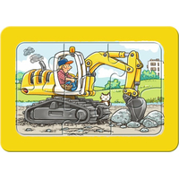 RAVENSBURGER Moje první puzzle Stavební stroje 3x6 dílků