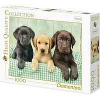 CLEMENTONI Puzzle Tři labradoři 1000 dílků