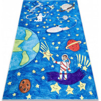 Dětský kusový koberec Bambino 2265 Rocket Space blue