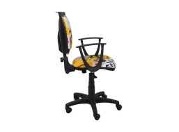 Dětská otočná židle SIMON - FORMULE žlutá