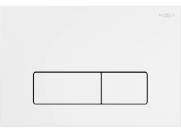 Ovládací tlačítko splachovadla SLIM - bílé matné - dvojčinné - plastové - typ 13, 601320