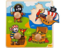 Bigjigs Toys Vkládací puzzle piráti