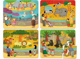 Vilac Dřevěné puzzle zoo