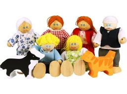 Bigjigs Toys Set rodinky do domečku