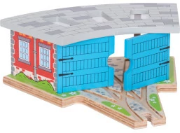 Bigjigs Rail Trojité depo s vraty - poškozený obal