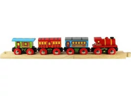 Bigjigs Rail Osobní vlak + 2 koleje - poškozený obal