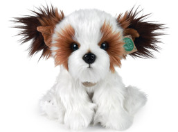 Rappa Plyšový pes shih tzu sedící 28cm ECO-FRIENDLY